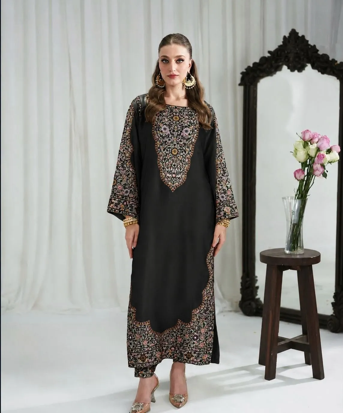 LONG PRINTED KAFTAN STYLE 2PC
