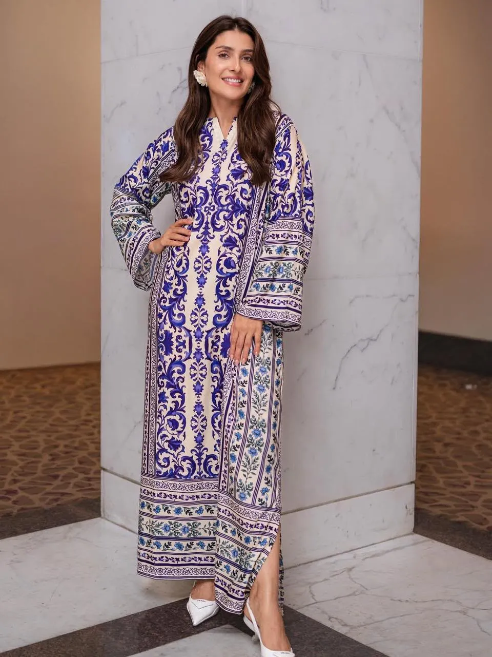 LONG PRINTED KAFTAN STYLE 2PC