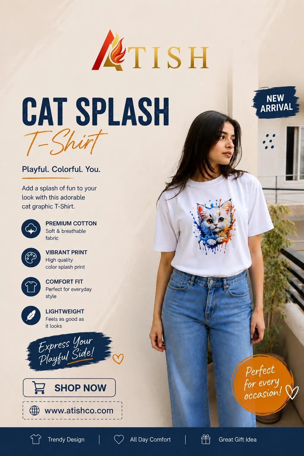 Women’s T-Shirts | Stylish & Comfortable Tees – ATISH