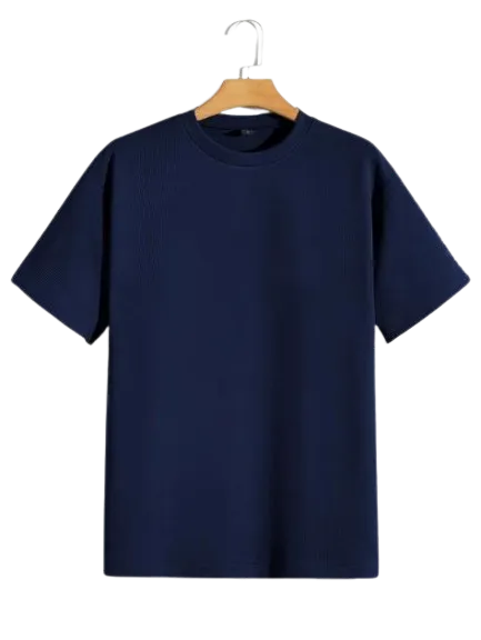 Classic Blue Crew Neck T-Shirt