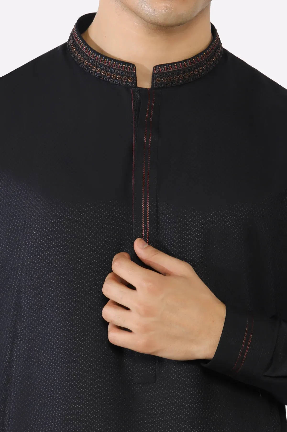Black Wash & Wear Shalwar Kameez