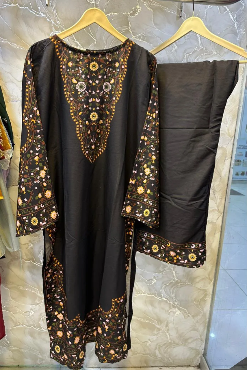 LONG PRINTED KAFTAN STYLE 2PC