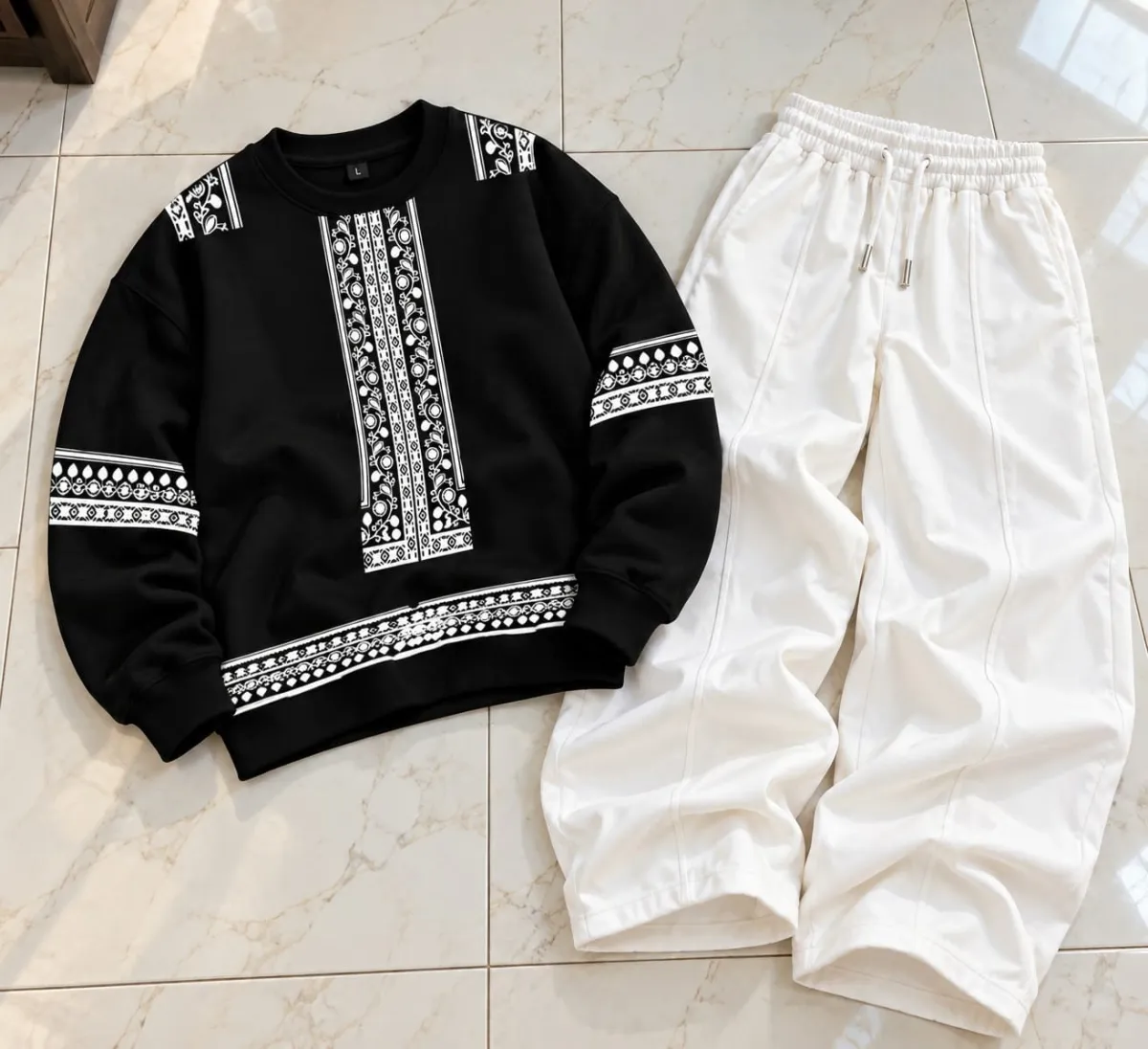 Baggy Track dress Sweet shirt + baggy Trouser Stylish
