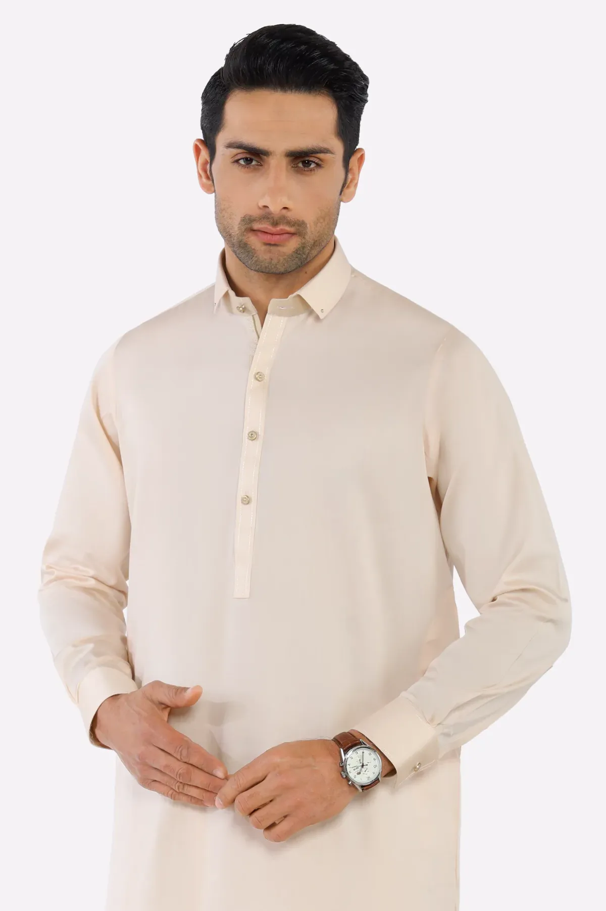 ATISH Premium Beige Classic Kurta