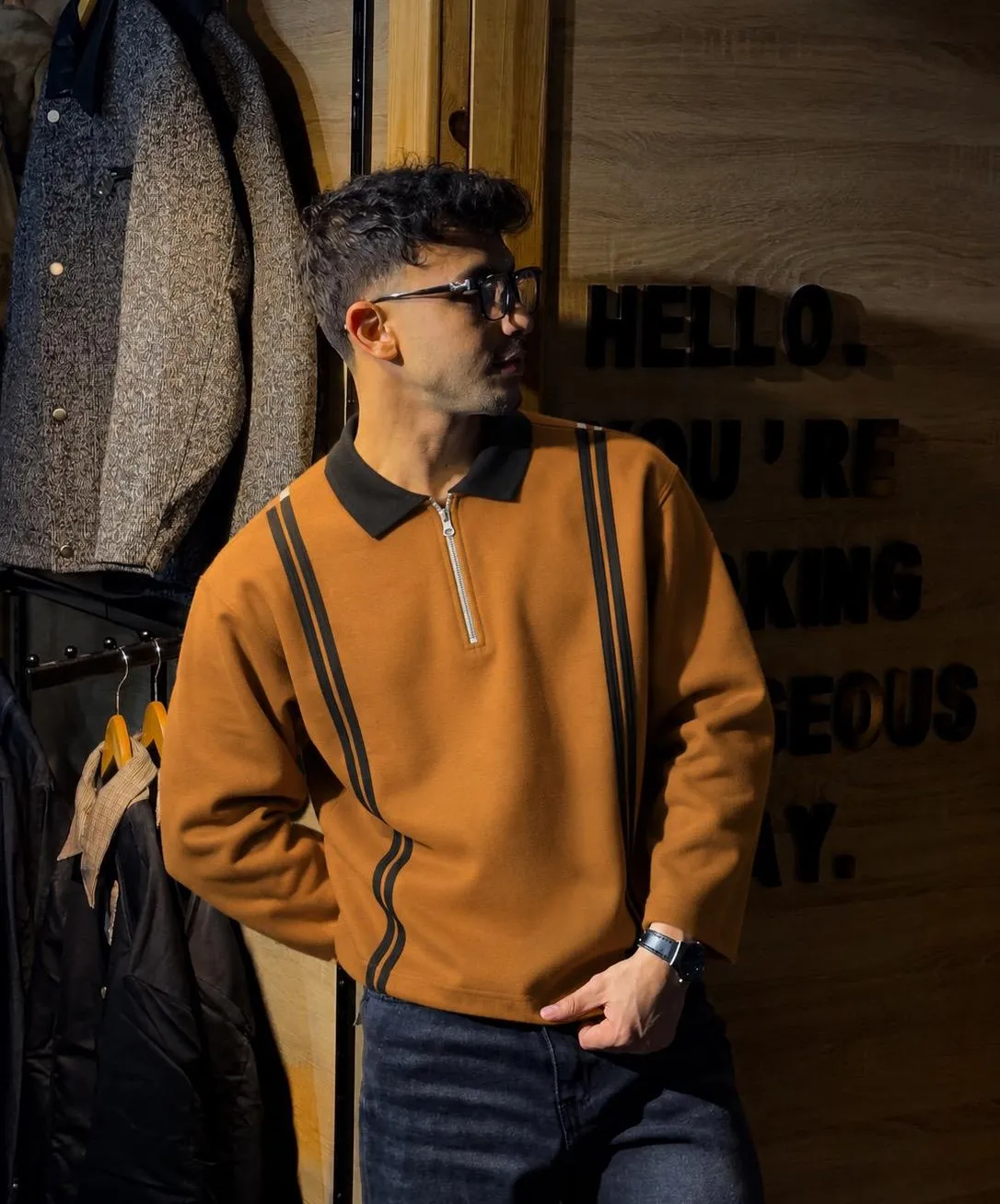 Panel Stripe Sweatshirt Pakistan 1st Streetwear Fashion