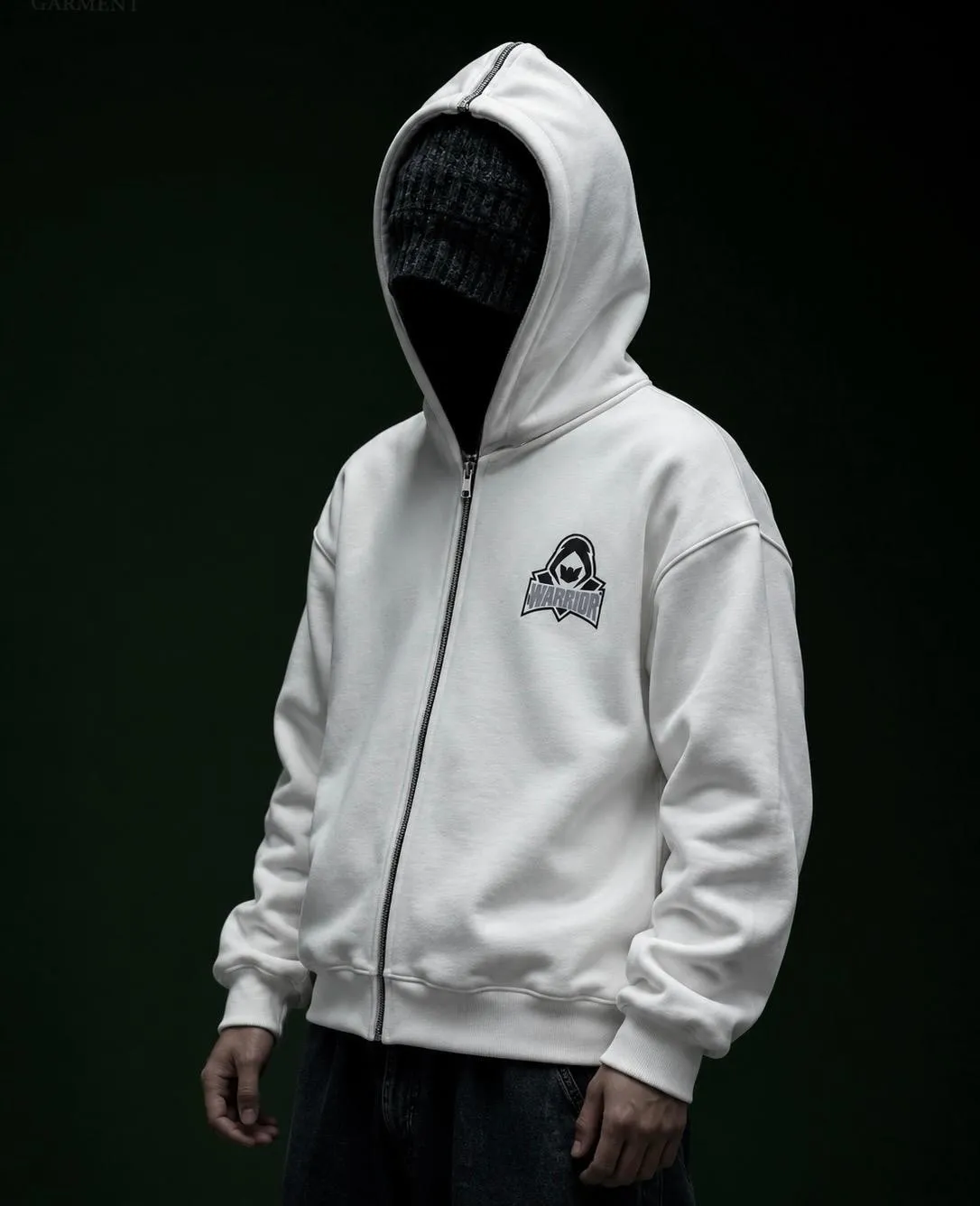 Warrior Printed  Back Wings Style Zipper Hoodie 1st Pakistani Streetwear