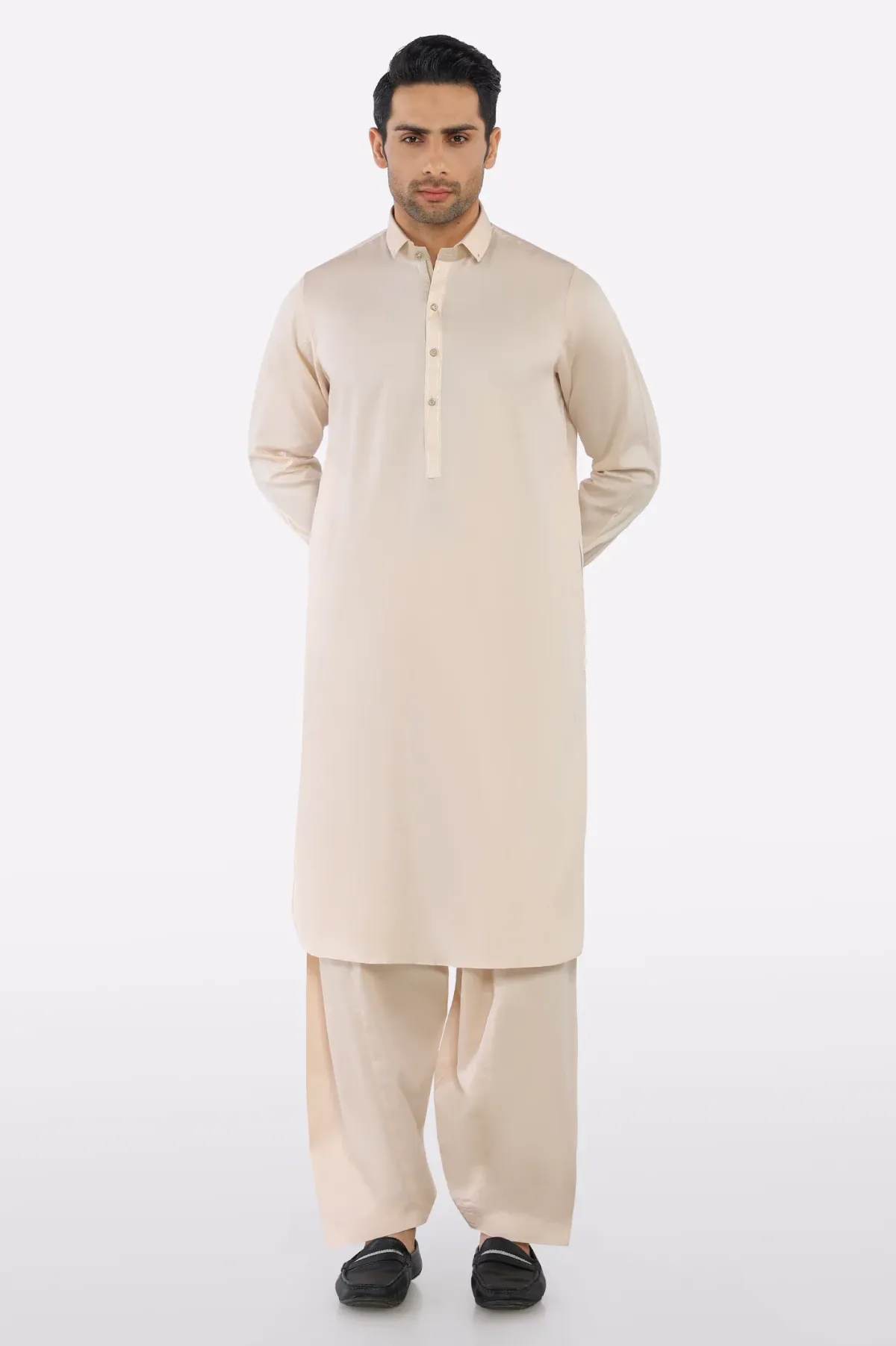 ATISH Premium Beige Classic Kurta