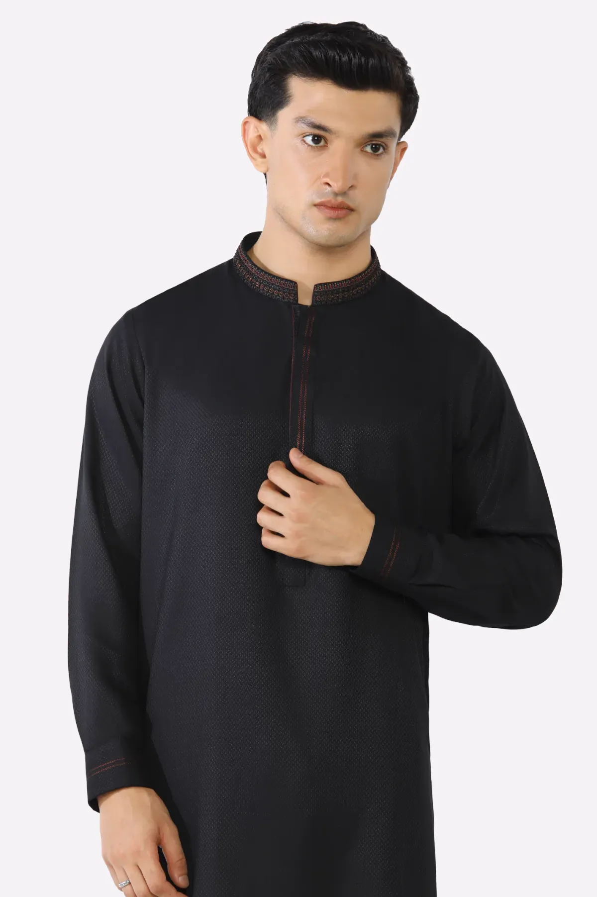 Black Wash & Wear Shalwar Kameez