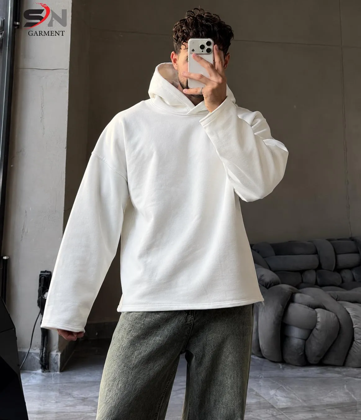 Raw Edge Premium Hoodie
