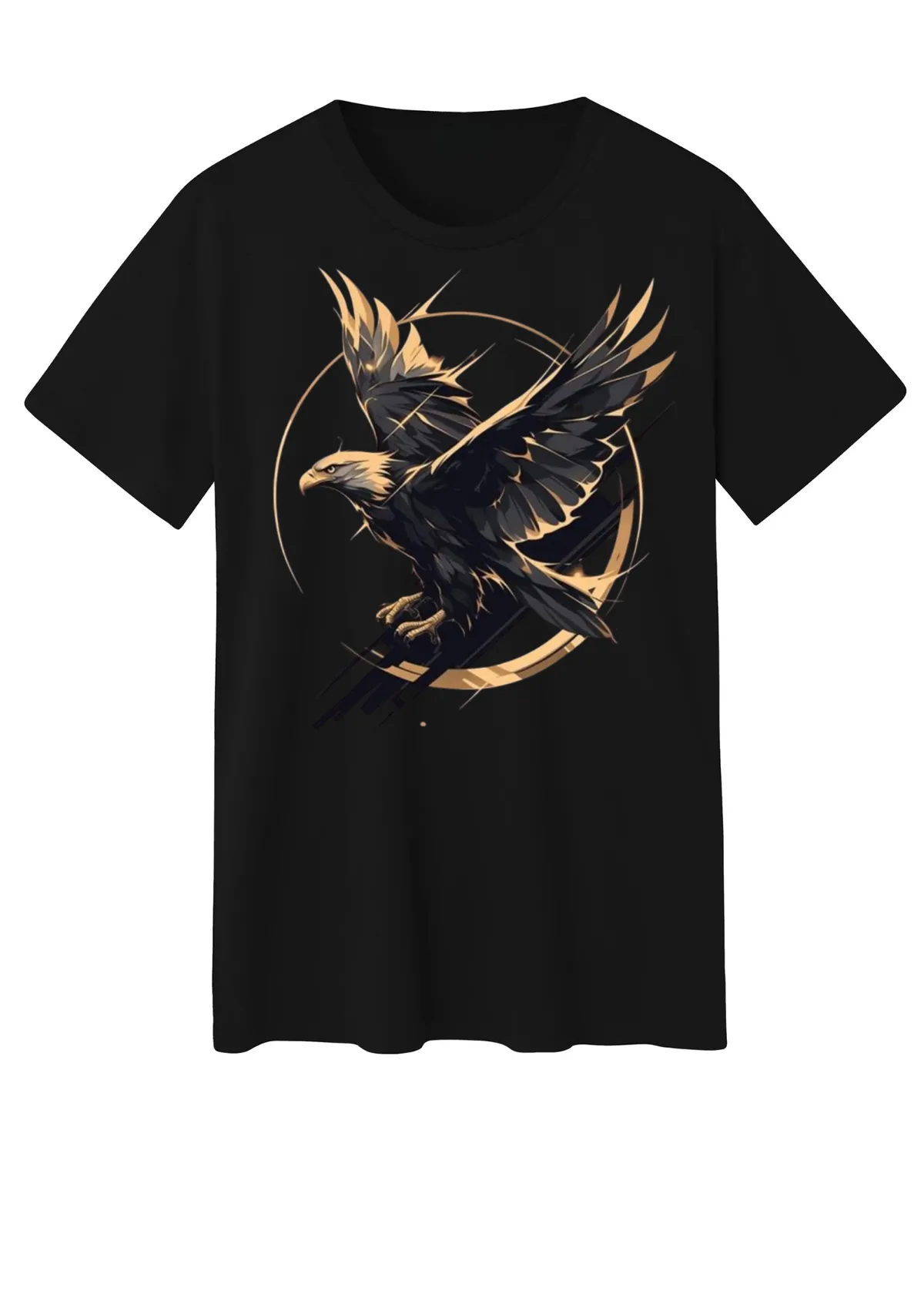 ATISH Premium Eagle Graphic T-Shirt – Black Edition